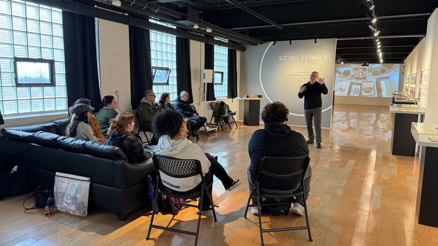 James Gehrt speaking at Simple Circle reception